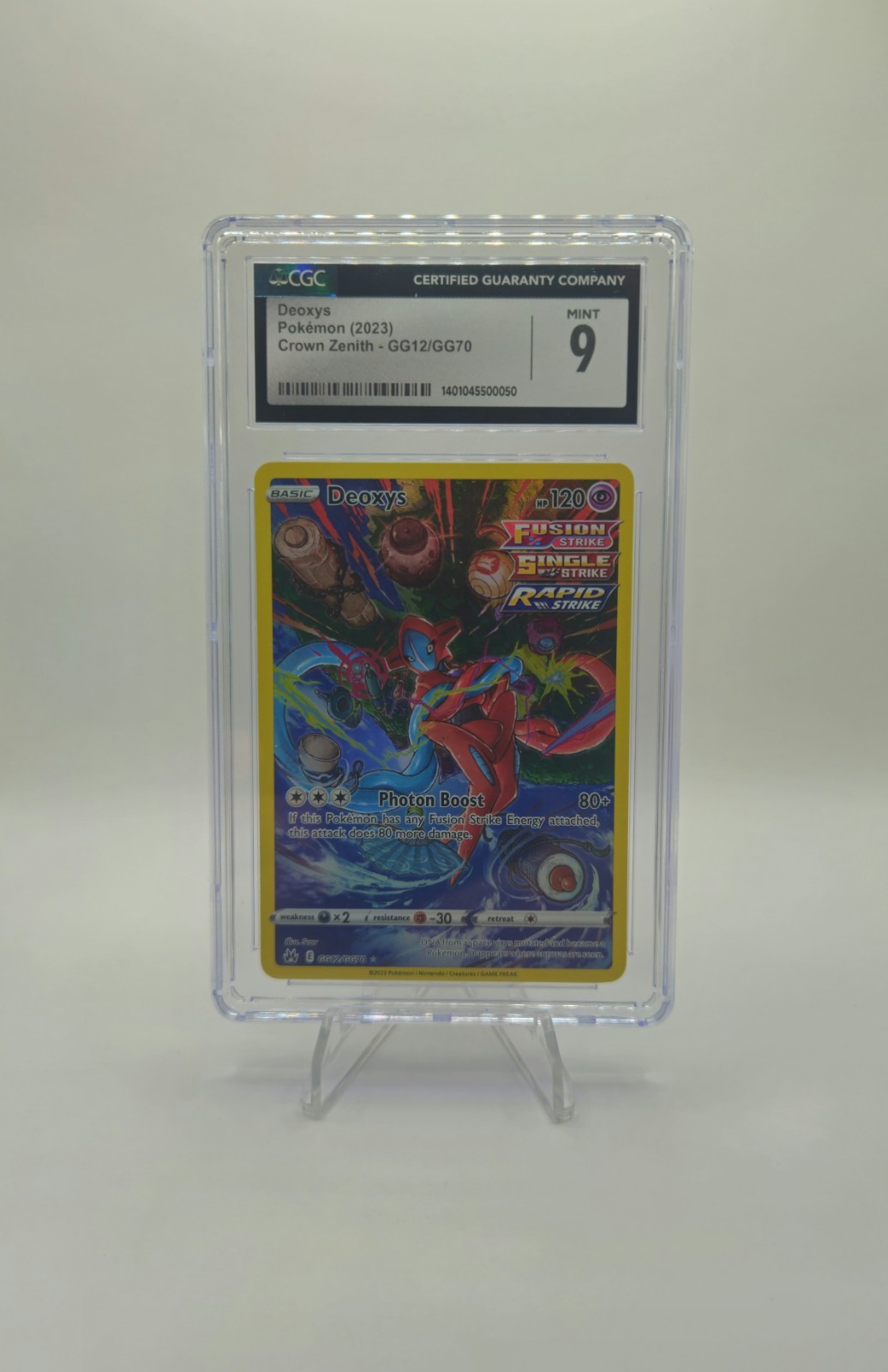 Pokémon Deoxys Crown Zenith GG12/GG70 Galarian Gallery Holo Ultra Rare CGC 9