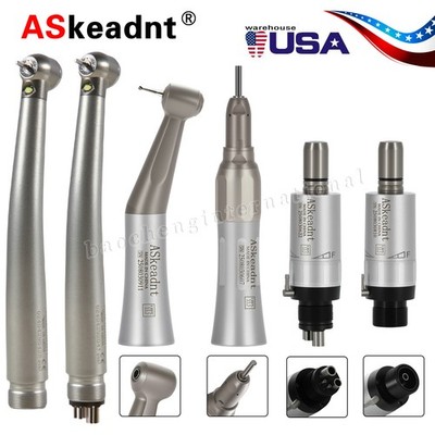 Dental Kit de pieza de mano turbina fibra óptico LED de alta y baja velocidad