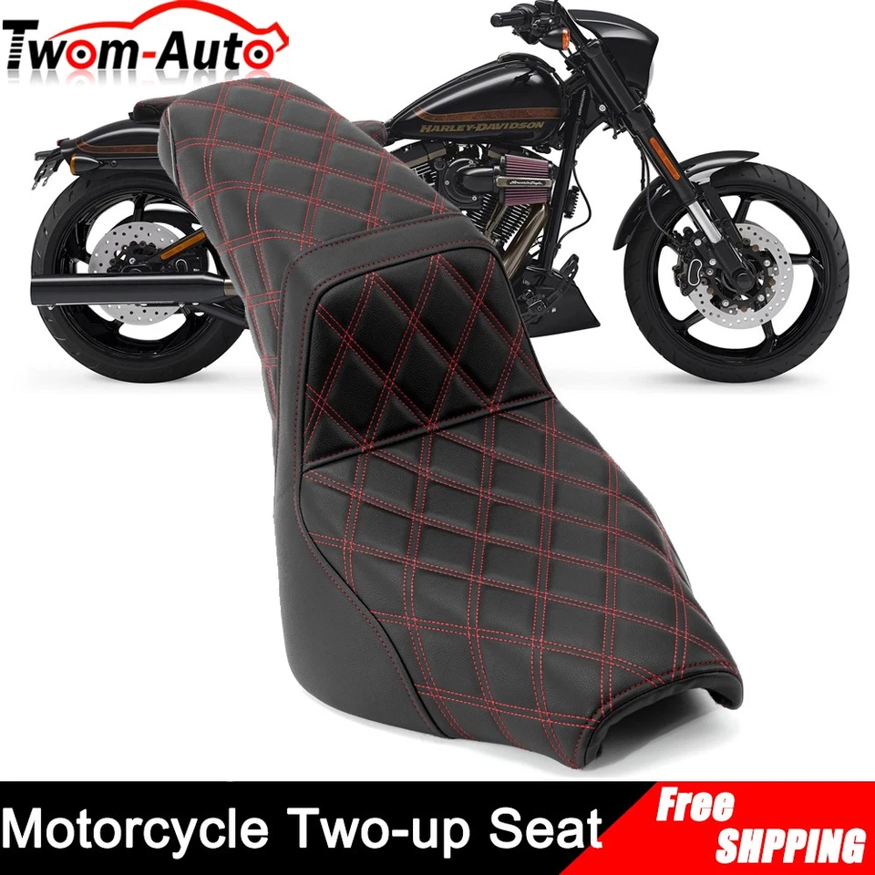 For 2018-UP Harley Heritage Classic Slim FXST Two-Up Rider Driver Passenger Seat - Image 4 of 4