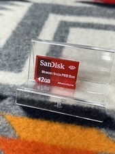 Sandisk 2Gb Memory Stick Pro Duo Magic Gate Memory card - Clear Red