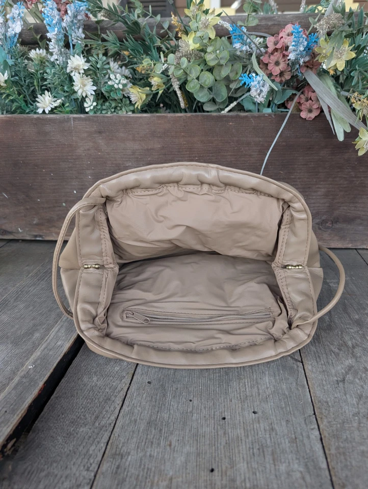 Cartera de hombro vintage bordada gris Cestino años 80 Foto 4 de 4