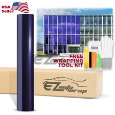 Purple Chrome Window Tint One Way Mirror Film Uv Heat Reflective Home Office Diy