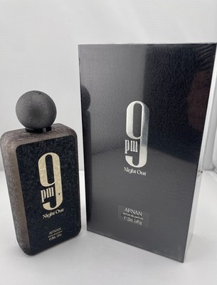 Afnan 9 PM Night Out  Perfume 3.4 oz