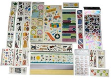 Lot Of 25 Scrapbooking Stickers In Packs  Loose All Are New Creative Memories 