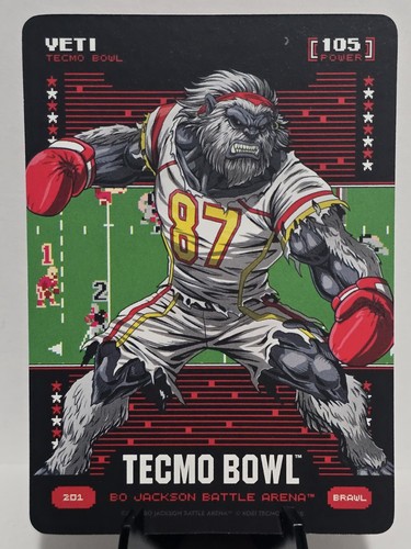 Bo Jackson Battle Arena Tecmo Bowl - Yeti Brawl #201 Travis Kelce