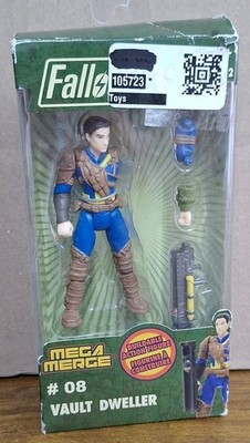 Fallout Mega Merge #8 Vault Dweller  Action Figure Damaged Box