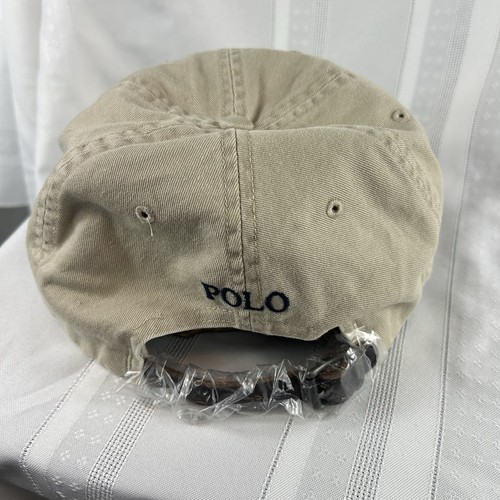Neu mit Etikett Polo Ralph Lauren Herren Baumwollmütze hellbraun verstellbar Baseballkappe adrett - Bild 3 von 6