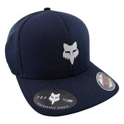 Fox Racing Fox Head Tech Logo Navy Blue Sport Neo Mesh Stretch