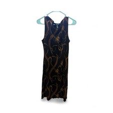 Lauren Ralph Lauren Silk Wool Equestrian Print Midi Dress • Grandmacore