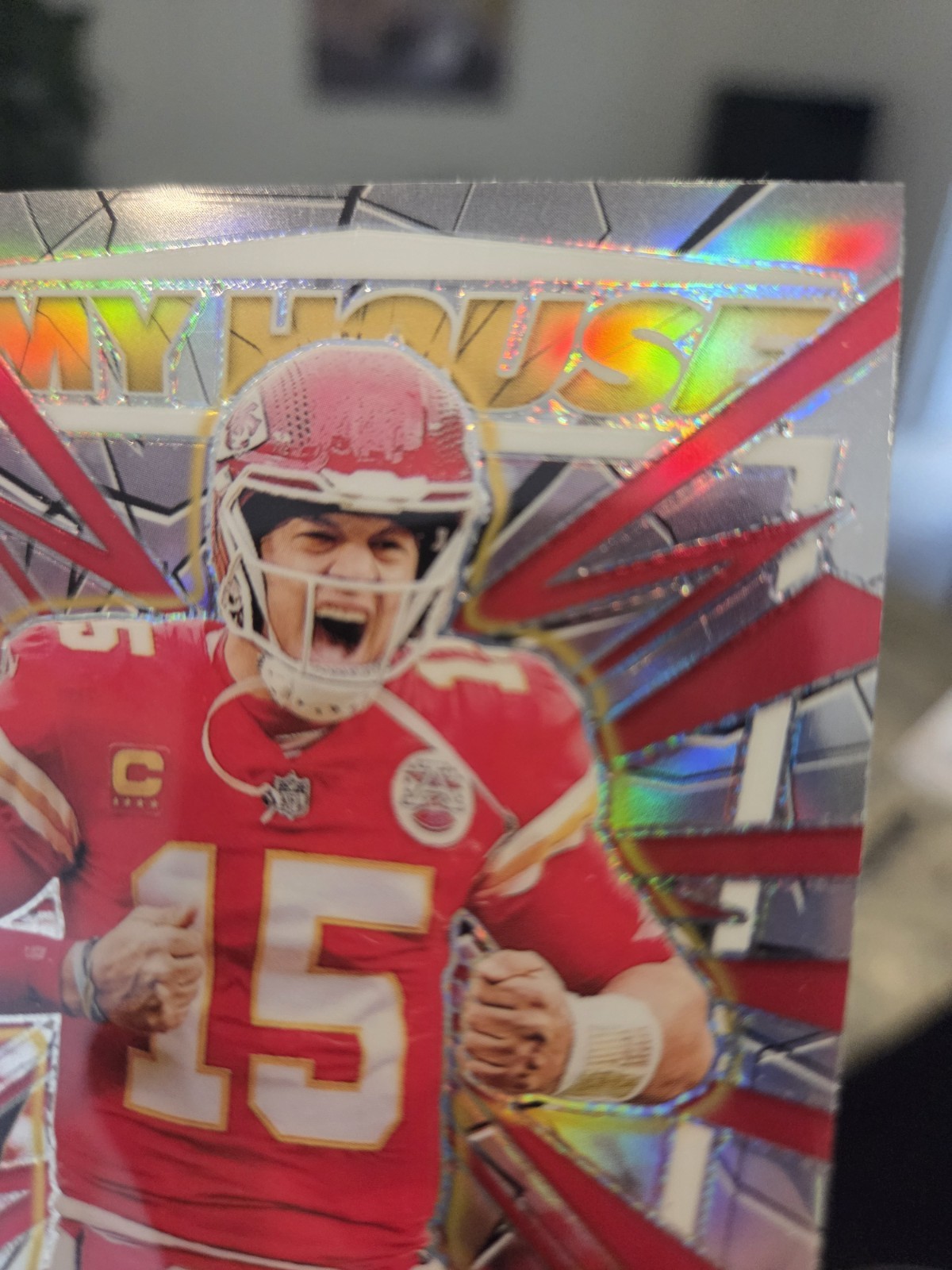 2023 🔥 PATRICK MAHOMES 💥 REFRACTOR 🌈  UD NFL POP 🎉 KC CHIEFS NON auto Card view 9
