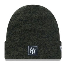 New Era Winterm&uuml;tze Beanie - PATCH New York Yankees oliv