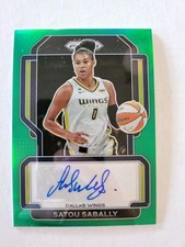 2022 Panini Prizm SATOU SABALLY Green Prizm AUTO #SG-SSB Dallas Wings