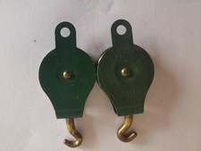 MECCANO LOT DE 2 PALANS VERTS A 1 POULIE REF 151