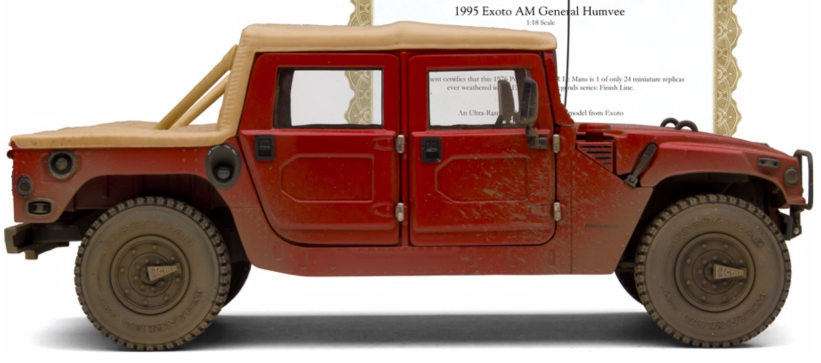 HUMMER H1 1/18° EXOTO und Finish Line TDT1805 FL
