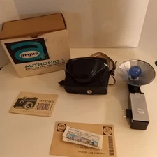 Vintage Argus Autronic I Camera w/Case- 2.8 Cintar Lens  Original Box UNTESTED