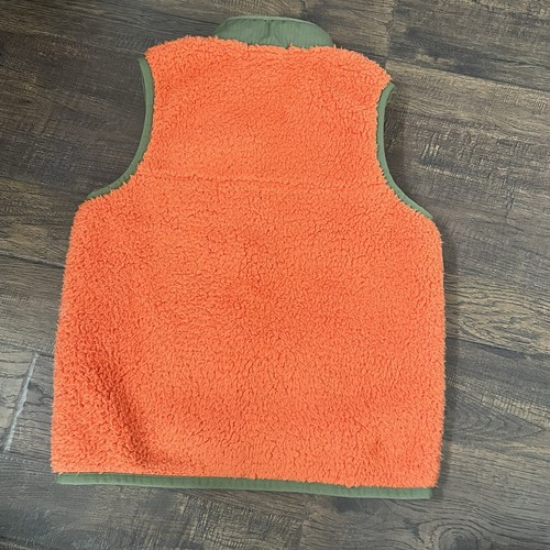 Polo Ralph Lauren Big Kids Hybrid Fleece Full Zip Vest Orange Size S 8 Pony Logo - Picture 5 of 5