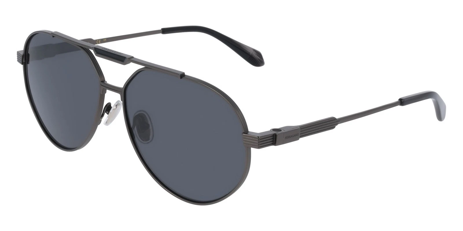 Ferragamo — Ferragamo SF327S Matte Gunmetal 62/14/145 Men's Sunglasses