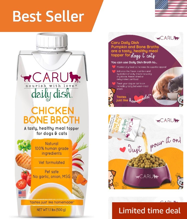 Daily Dish Chicken Broth Meal Topper for Dogs and Cats - 1.1 lbs