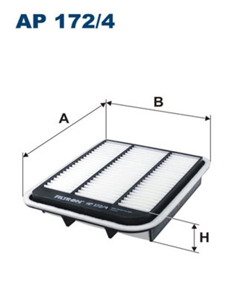 Luftfilter Filtron Ap 172/4 Filtereinsatz FüR Mitsubishi NA8W-image