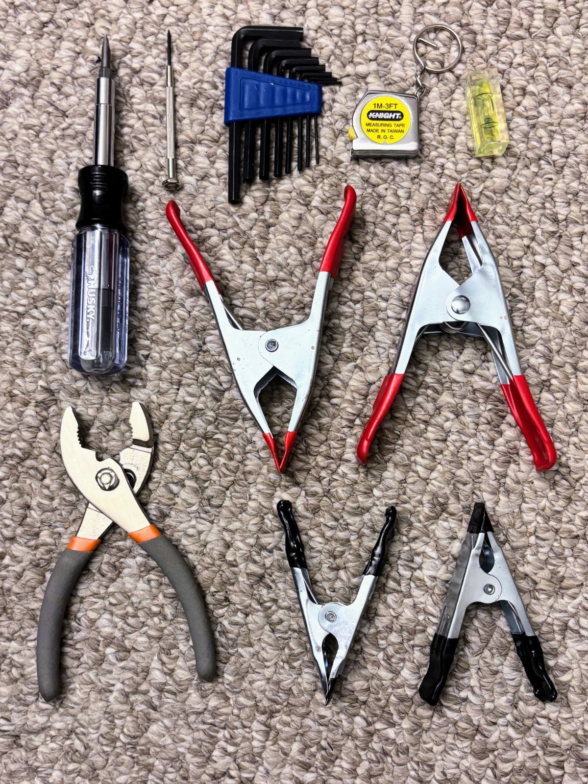 Collection Of Hardware Tools For Diy Home Improvement