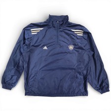Vintage Adidas Notre Dame Fighting Irish Windbreaker Pullover Jacket Navy XL