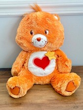 Care Bears Tenderheart Bear 13  Fluffy Floppy Plush Chocolate Scented Fuzzy 2006