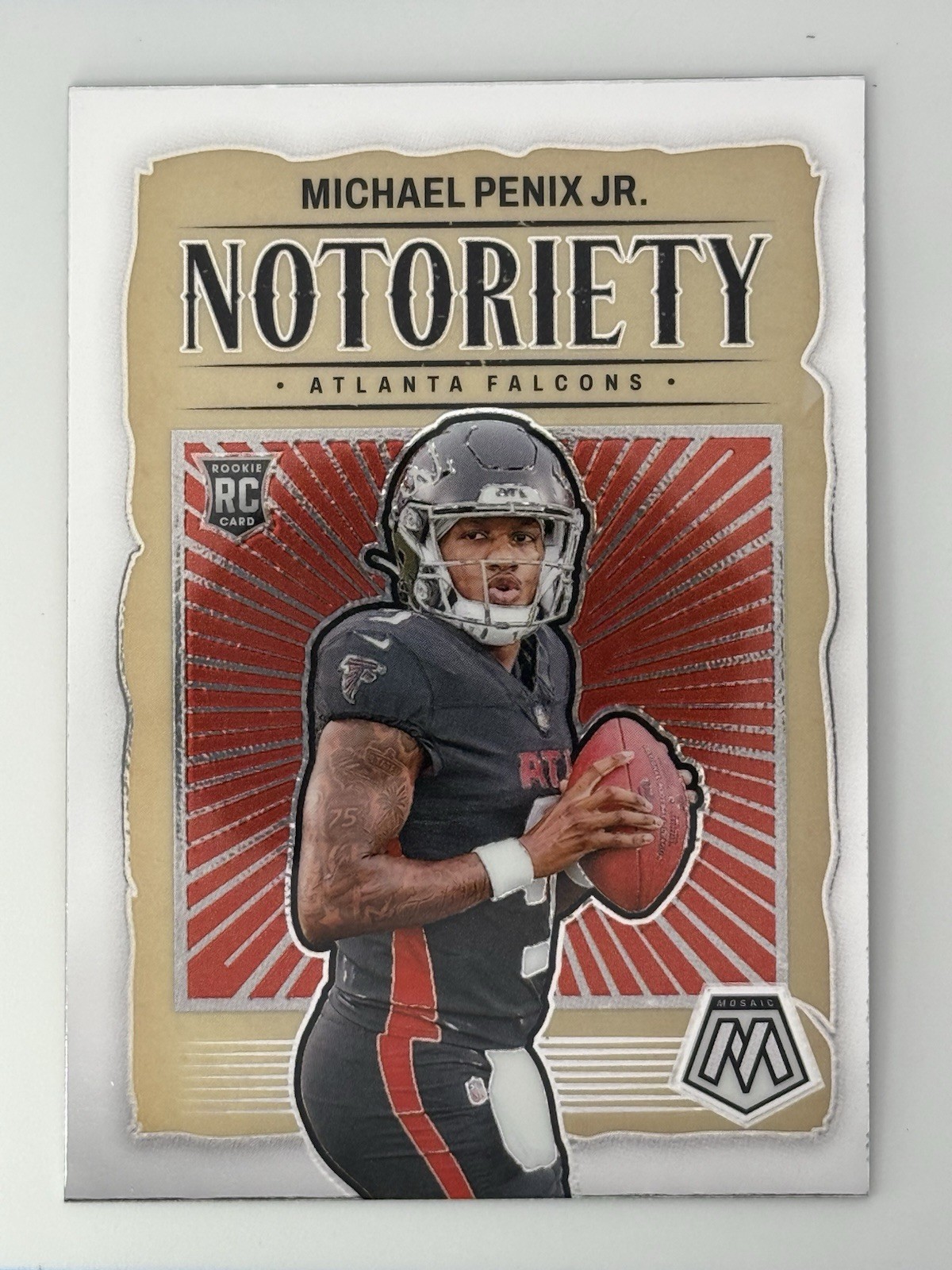 2024 Panini Mosaic #20 Michael Penix Jr. RC Notoriety - Atlanta Falcons