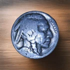1929 Buffalo Nickel With Hard To See Date Collector Coin