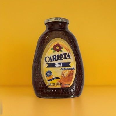 Miel Carlota 500g Honey Jar Natural Bee Honey 1.1 Lbs
