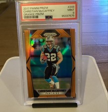 2017 Panini Prizm - Rookies Christian McCaffrey #249 Orange Prizm /275 (RC)