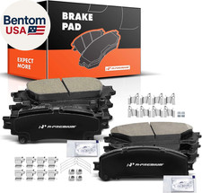Front and Rear Ceramic Disc Brake Pads Set Compatible with Select Lexus and Toyo