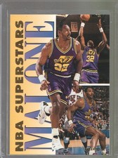 1993-94 Fleer - Karl Malone #10 NBA Superstars - Utah Jazz