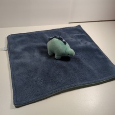 Carters Plush Dinosaur Security Blanket Lovey Blue Stegosaurus Aqua Baby Toy