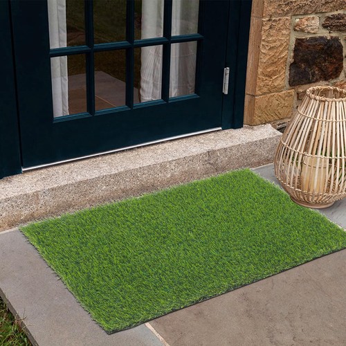 Artificial Turf Door Mats 24"x36" Indoor/Outdoor 1.2" Pile Height Fake Grass ...