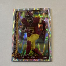 Topps Chrome Terry McLaurin wave Washington Commanders NFL Football Card