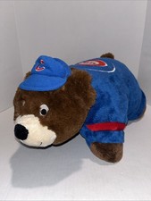 Chicago Cubs Pillow Pet Plush Bear MLB Licensed Blue Convertible Stuffed Animal