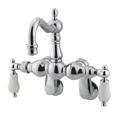 Kingston Brass CC1084T Vintage Wall Mounted Clawfoot Tub Filler - Chrome