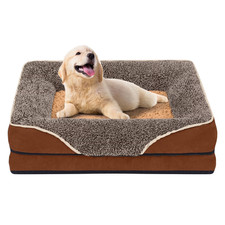 Orthopedic Dog Bed Sofa - Egg Crate Foam, Washable Cover, Non-Skid S to XL 