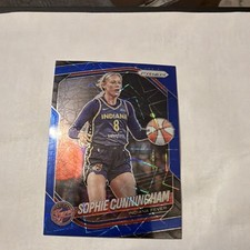 Panini 2025 Prizm WNBA Blue Velocity Sophie Cunningham #63 Indiana Fever