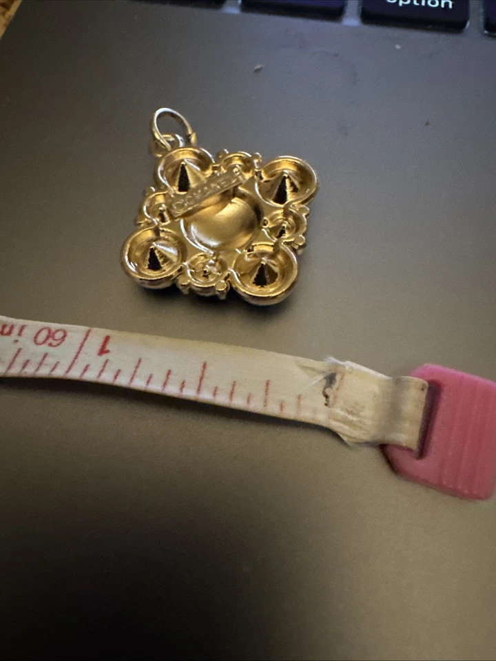 Piedra Verde Negro Chanel Cremallera Tirador Dije Estampado Bling Foto 2 de 3