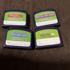 Leap Frog IQuest 4.0 Cartridges Science Social Studies Lot of 4 Starter pack
