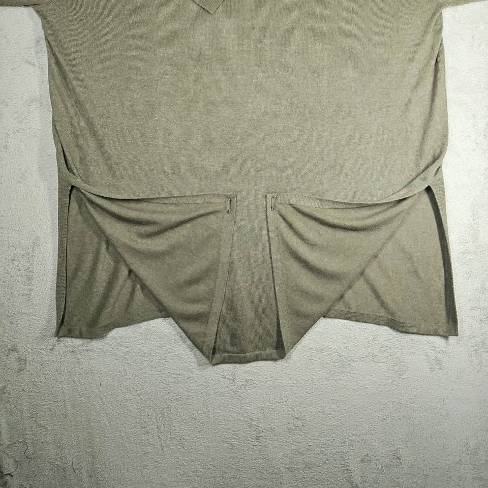 Sejour раздельный капот шаль воротник Lgtwgt мягкий длинный свитер оливковый плюс размер 3 X - Изображение 3 из 4