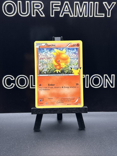 Torchic 11/25 Confetti Holo McDonald's Collection 2021 Pokémon Card