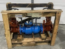 Wilkins 4-350DA 4In, Double Check Water Detector Backflow Preventer New W/ Damge