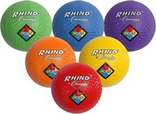 Champion Sports Rubber Playground Ball - Kickball, Dodgeball, 8.5" Diameter