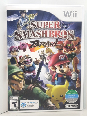 Super Smash Bros Brawl Nintendo Wii 2008 U.A.E. Official Product See Pics/Desc