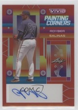 2022 Leaf Vivid Painting Corners Red 11/35 Royber Salinas #PC-RS1 Auto 5m1