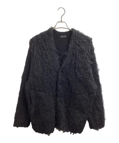 Lad Musician, LAD MUSICIAN LOOP YARN SHAGGY CARDIGAN/2224-021/24AW black 22