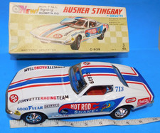 TAIYO CORVETTE BUMP'N GO BATTERY OPP. HOT ROD SNAKE RUSHER STING RAY WORKING