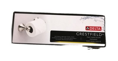 Delta Crestfield Toilet Paper Holder in Brushed Nickel 138035